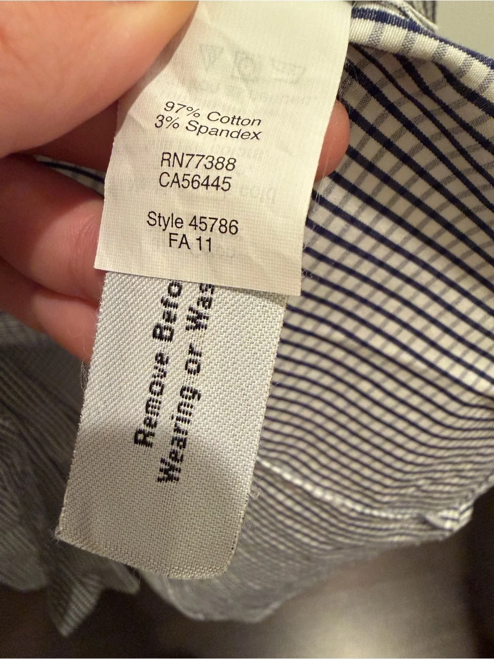J. Crew Haberdashery Navy and White Gingham Button-Down Shirt XS